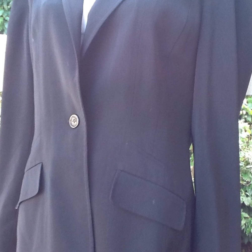 SALE Anne Klein one-button classic black blazer…